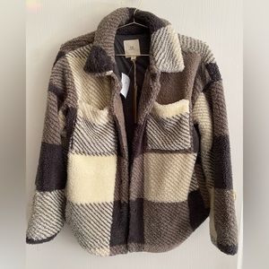 Super plush and cozy plaid jacket